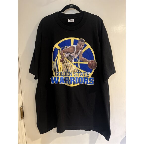 NBA Golden State Warriors - Stephen Curry Mens Black Graphic T-Shirt Sz 4XL - Picture 1 of 7